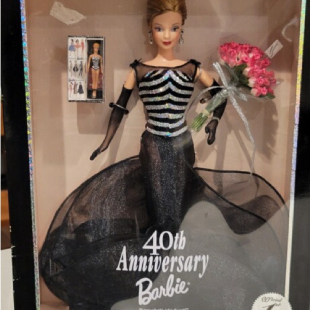 Mattel Barbie 40th Anniversary Doll in Elegant Black and Silver NWT
